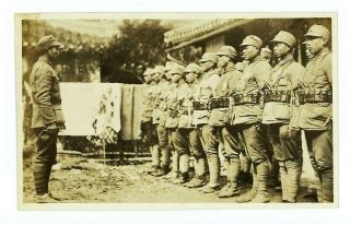 Chinese Army Soldiers In Shanghai China Vintage 1932 Photo - Battle Of Shanghai