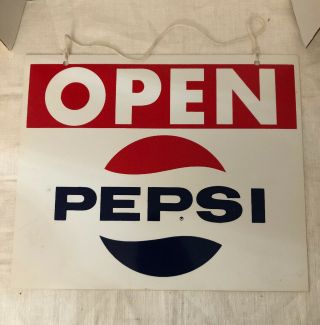 Vintage Pepsi Open Closed Sign 1990 