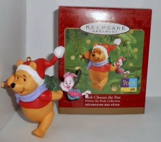 Hallmark Keepsake Ornament 2000 Disney Pooh Chooses The Tree Winnie The Pooh B4