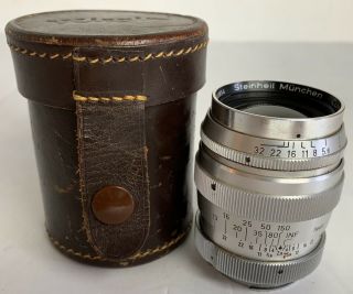 Vintage Steinheil München Culminar 1:2.  8 F=85 Mm Vl Camera Photography Lens
