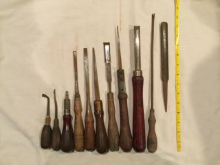 Antique And Vintage Wood Carving Tools And Chisels