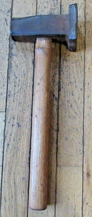 Vintage Blacksmith Anvil Flatter Hammer 3  Square 5 Lb.  Head