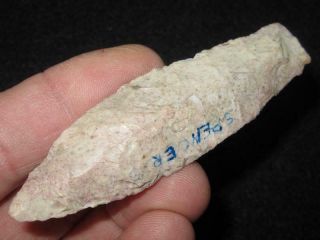 Apc Authentic Arrowheads Indian Artifacts - Fine Spencer Co.  Indiana Agate Basin