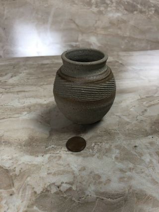 Miniature Clay Pot Native American Southwestern Dollhouse Handmade Pottery Pot