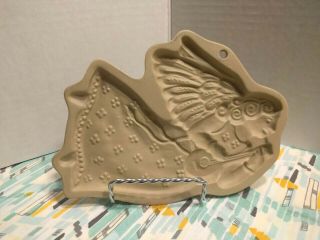 Vtg 1985 Brown Bag Cookie Art Mold Hill Design Angel With Lute