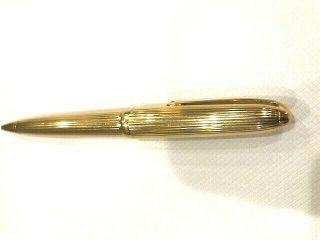 Louis Cartier Gold Plated Ballpoint Pen - Rare - Vintage
