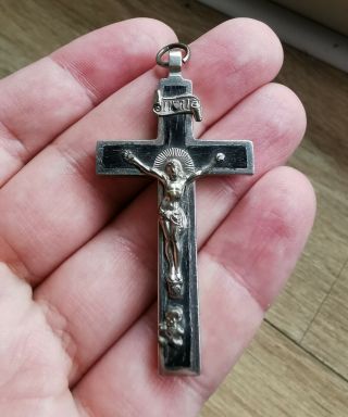 Rare Pectoral Cross Crucifix Of A Field Chaplain Ww2 German Wehrmacht Army