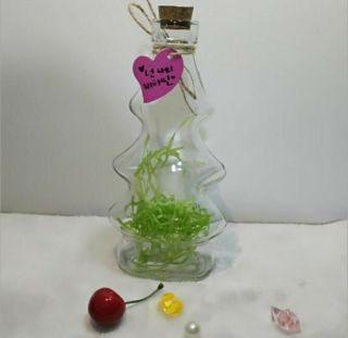 100ml Christmas Tree Clear Cork Stopper Glass Bottle Jars Diy Drinking Bottle