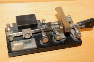 Antique Vintage Telegraph Signal Key Keyer Electro Bug Morse Code