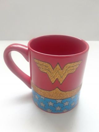 Silver Buffalo Dc Comics Glitter Wonder Woman 14oz Mug