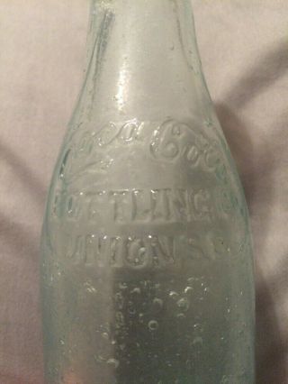 Vintage Coca - Cola Slug Plated Shoulder Soda Bottle Union,  South Carolina Sc