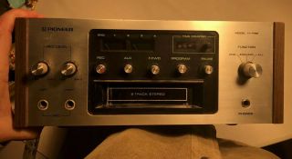 Vintage Pioneer H - R99 8 Track Tape Player & Recorder Partial Testing.  Japan