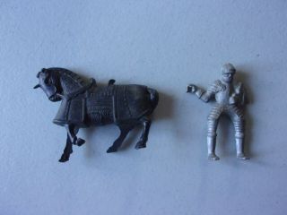 Private For Oilcan55 Vintage Marx Robin Hood Castle Knight And Horse X 2
