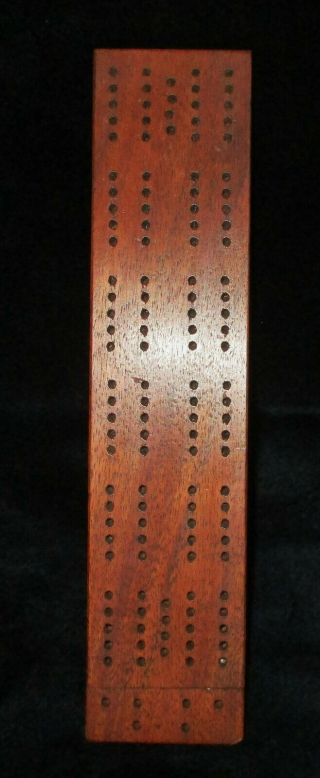 Hawaii Vintage Hawaiian Koa Wood Cribbage Board W/ Pegs 10 1/2 " Length