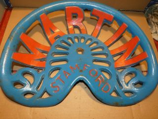 Martin Vintage Cast Iron Tractor Implement Seat Xmas Present Nameplate