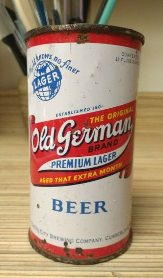 Old German Beer Flat Top Can,  