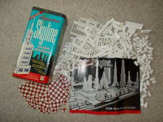 Halsam American Skyline Construction Set 91 Book Vintage Elgo Plastics Ho Scale