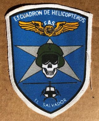 El Salvador Special Forces Patch Vintage Escuadron Helicópteros Green Beret 1980