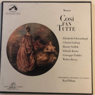 San 103 - 6 Mozart Cosi Fan Tutte / Schwarzkopf / Bohm Etc.  W/a 4 Lp Box