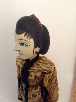 Vintage Asian Wayang Golek Stick Puppet 2