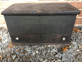 Antique Carpenters Tool Box Chest Trunk Wooden Tool Chest With Drawer