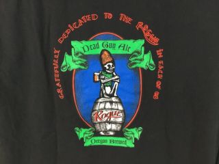 Rogue Brewery Dead Guy Ale LS Shirt Black Size 2 XL 3