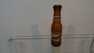 Edelweiss Beer Bottle Miniature Glass Vintage Pub Alcohol Brewery Souvenir
