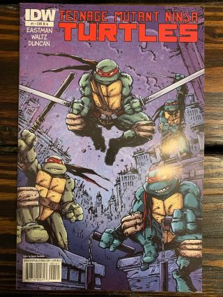Teenage Mutant Ninja Turtles 1 (2011) Cvr Ri A Kevin Eastman Rare Idw Tmnt