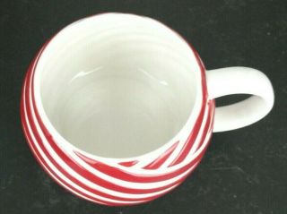Starbucks 2013 Red White Swirl Coffee Cup Mug (s) 3