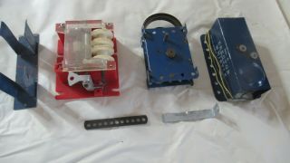 Erector Set 6 Whistle,  Spring Motor,  Drive Mechanism,  And Other Parts