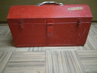 Vtg Snap - On Tool Box Tool Chest Handle 3 - Tray Top 2 Pull Out Rare See Photos