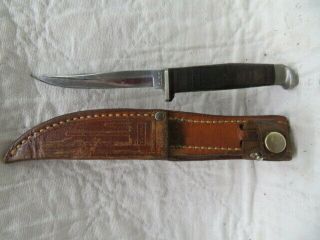 Case Fixed Blade Knife And Leather Sheath