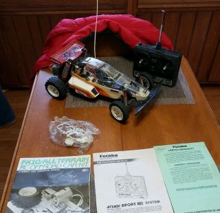 Vintage Futaba Fx/10 All Terrain R/c Off Road Racer With Transmitter