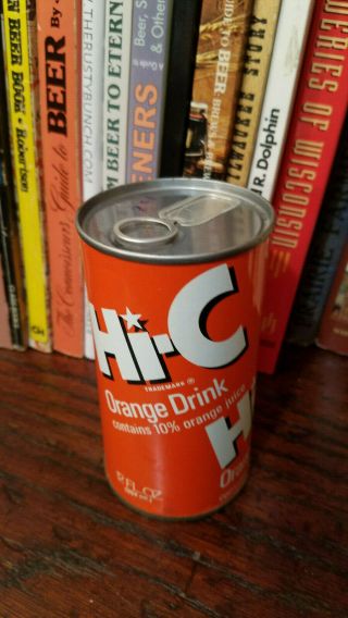 Hi - C Orange Drink 12oz Juice Top Soda Can Coca - Cola