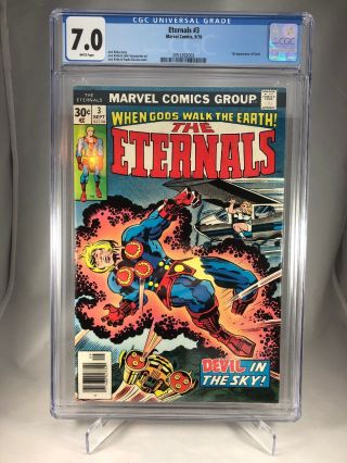 Eternals 3 Cgc 7.  0 White Pages 1st Appearance Of Sersi - Marvel Movie In 2020