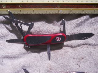 Victorinox/wenger Evo14 Grip Swiss Army Knife In Red