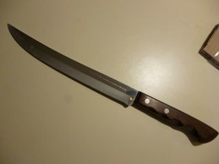 Ecko Flint Arrowhead Stainless Vanadium Butcher Slicing Knife Made Usa