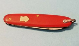 A.  Feist & Co Soligen Equal End Pen Knife Germany Red Celluloid Handle - 2 1/2 "