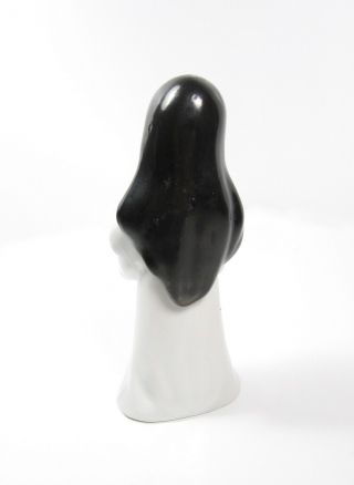 Porcelain Novice Nun Statue Figurine L&M 1956 Made in Japan Praying Catholic Vtg 3