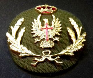 Vintage Spanish Army Hat Badge Military Badge