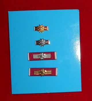 Legion Of Merit Commander And Chief Commander Ribbon Bars And Lapel Pins