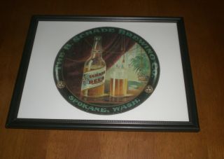 B.  Schade Brewing Company Framed Color Ad Print - Spokane,  Washington