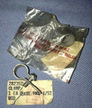 2 Vintage Military Whip Antenna Tie Down Signal Corps Radio Clip Wwii Mb Gpw Wc