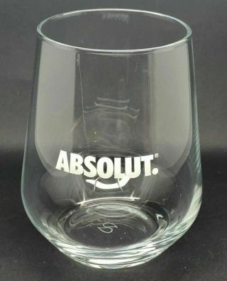 Set Of 2,  Absolut Vodka Glasses - Pub Bar Spirit Absolute Tumbler