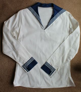Vintage Soviet Russian Military Navy Army Uniform Naval Shirt