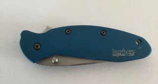 Kershaw 1620bl Blue Ken Onion Plain Edge Folding Knife