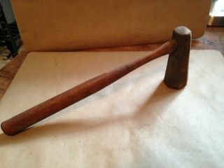 Vintage Octagon 3 Lb Sledge Hammer Tool 8 Sided Wood Handle