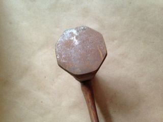 Vintage Octagon 3 lb Sledge Hammer Tool 8 Sided Wood handle 3