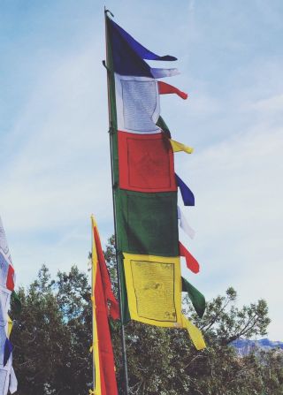 Multi - Color Vertical Prayer Flags,  Nepal