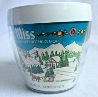 Vintage Swiss Miss Great Hot Chocolate Plastic Thermal Advertising Cup Mug 3